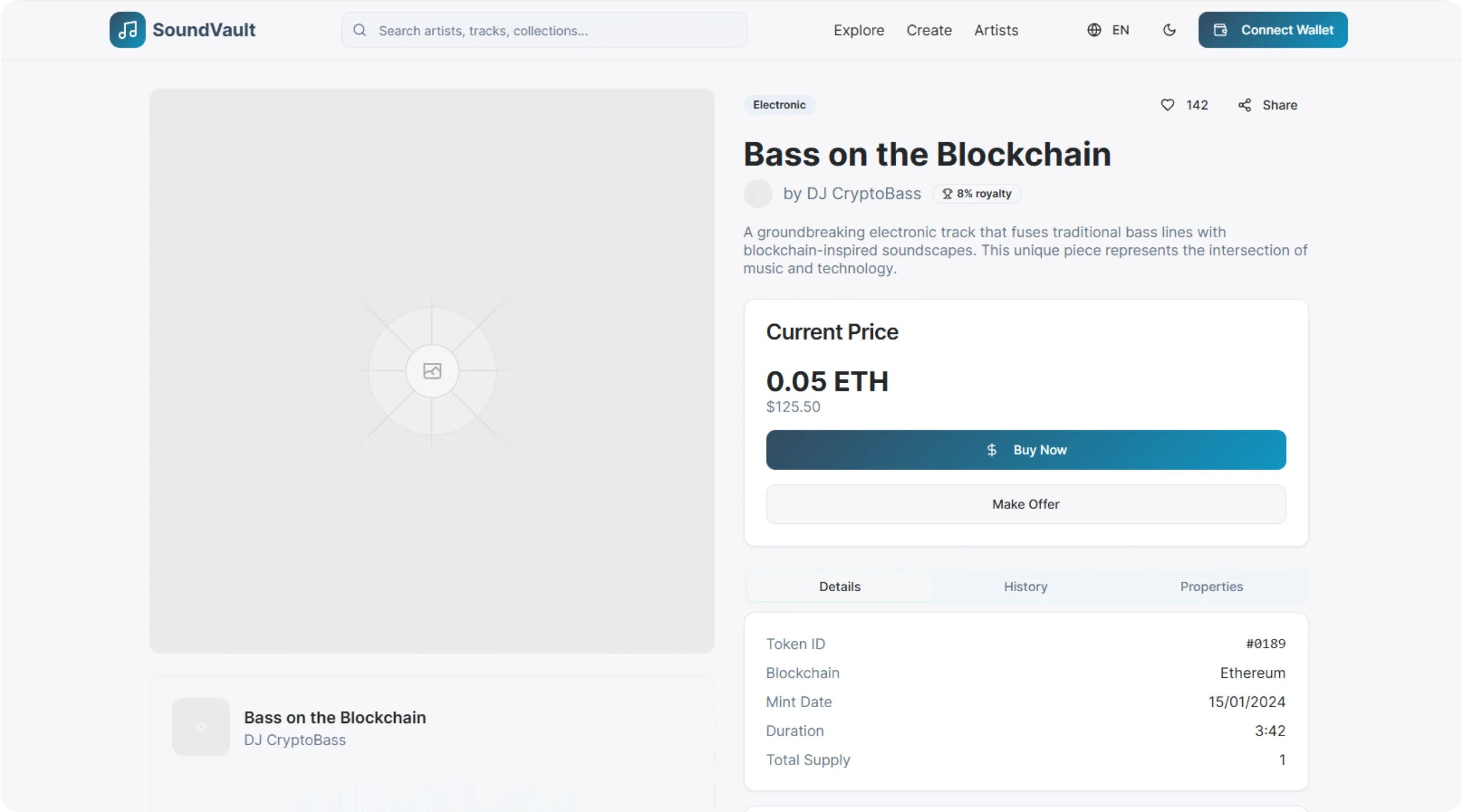 Decentralized Music NFT Marketplace