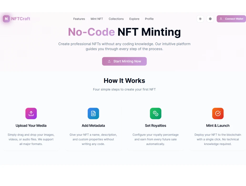 White Label NFT Minting & Marketplace