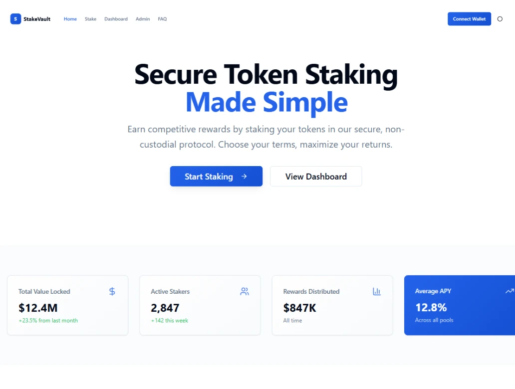 Best White Label Token Staking Platform | Rain Infotech
