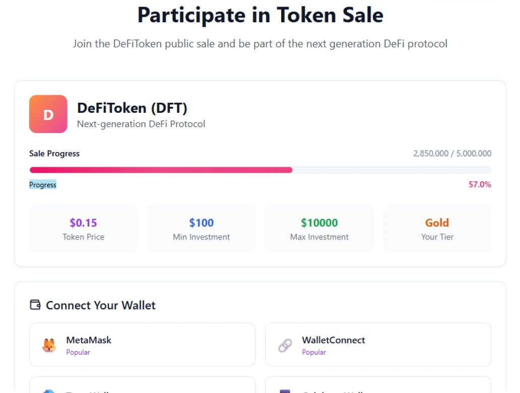 White Label Crypto Launchpad Development | Rain Infotech