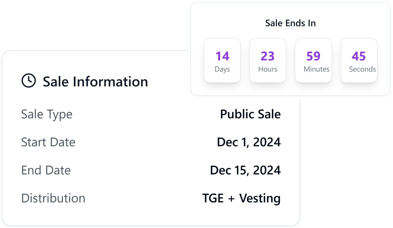 Token Sale Management