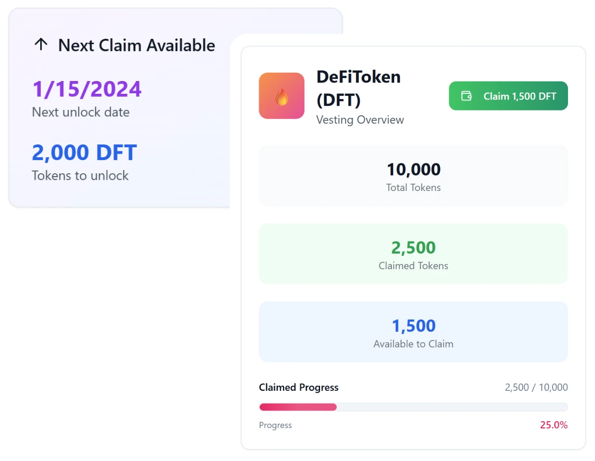 Vesting & Claim Portal