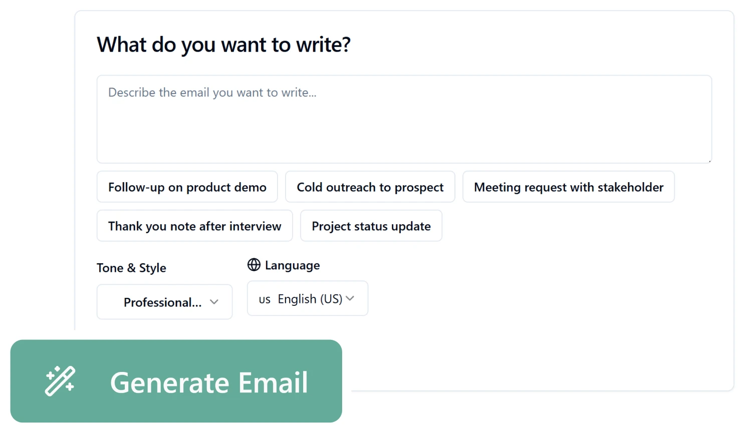 AI-Powered Email Writing