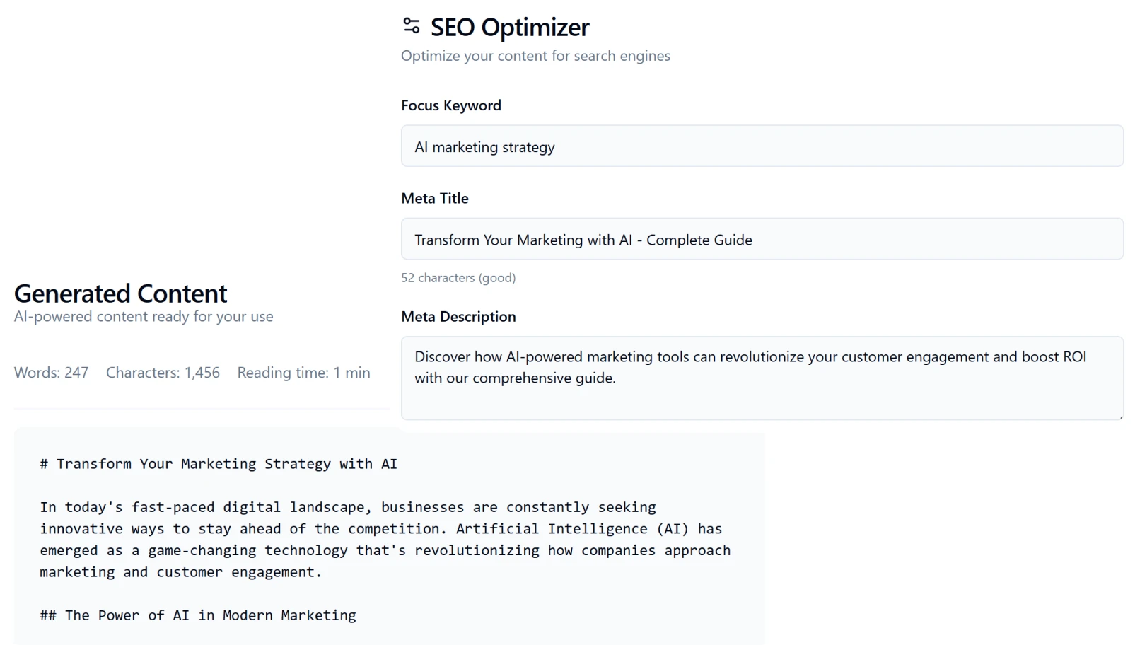 Multi-Format Content Creation