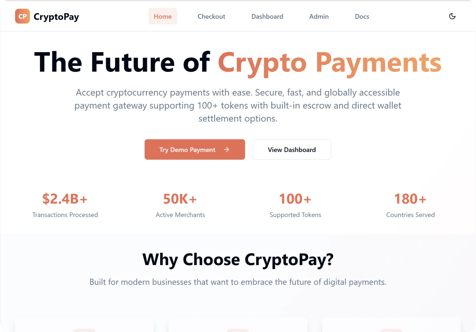 Crypto Payment Gateway
