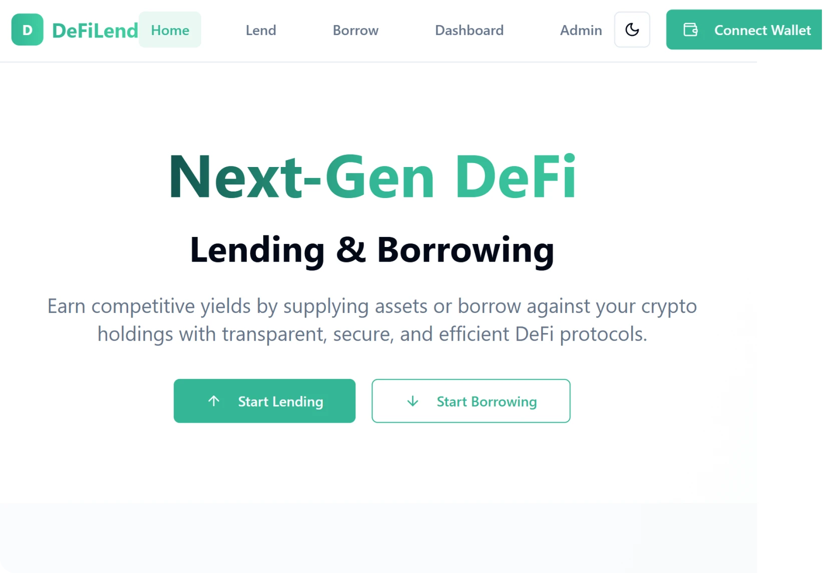 Lending & Borrowing Platform