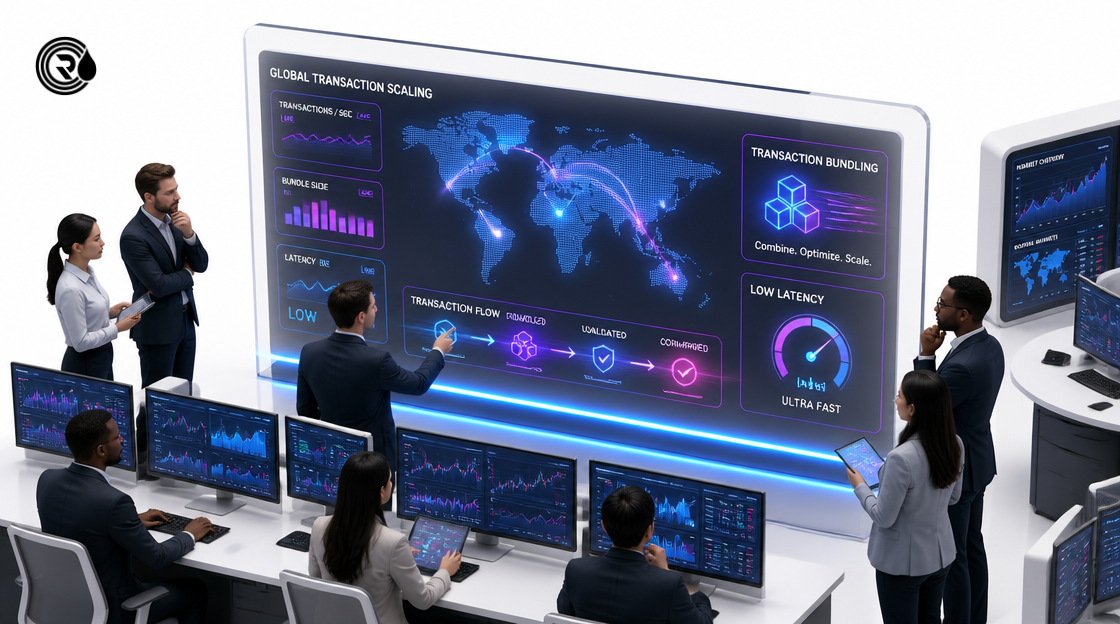 Financial executives analyzing scalability metrics for Tokenizing Real-World Assets on Arbitrum