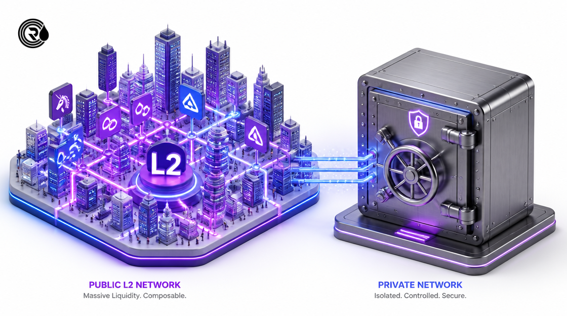 A comparison between public L2s and private networks for Tokenizing Real-World Assets on Arbitrum